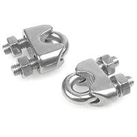 4ｍｍ ステンレス ワイヤークリップ ネジ ステン ワイヤーロープ ワイヤー 304 罠部品 ストッパー くくり罠 くくりわな レッドハット redhat RH049