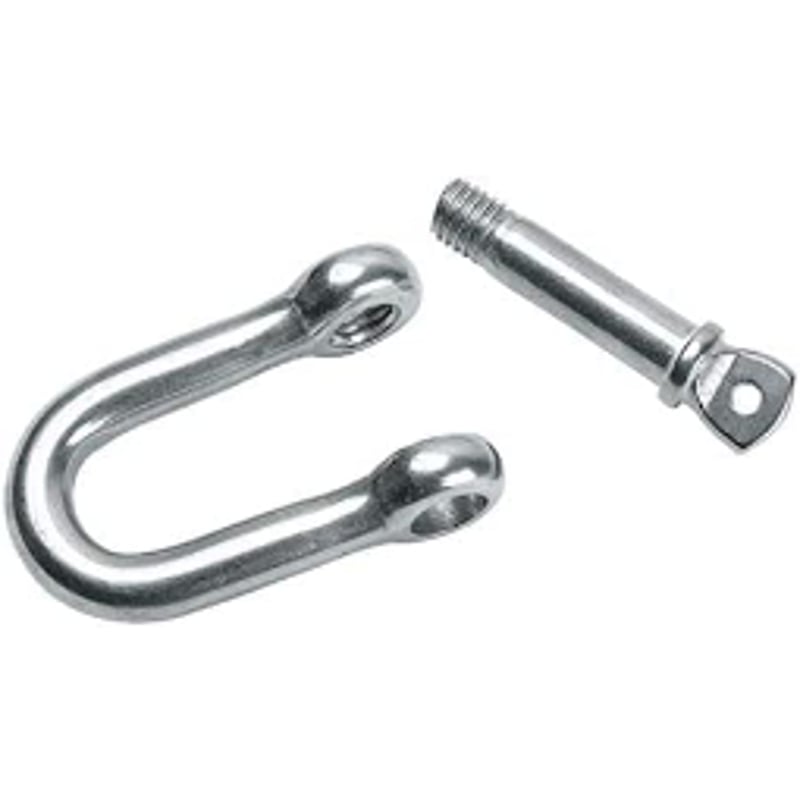 メッキシャックル12mm 亜鉛シャックル ワイヤーロープ用 ロープ固定