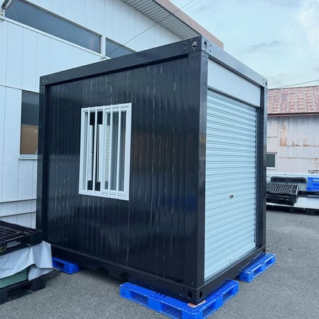 車庫 組立式ハウス ユニットハウス おしゃれ 白 プレハブ ハウス工事用ハウス 仮設スーパーハウス 4サイズ　床なし