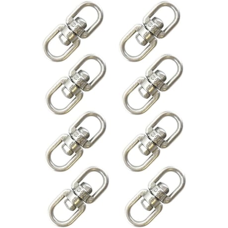 ステンレススイベル4mm 304ステン製 M4 サルカン チェーン ねじれ取り すいべる ロック 金具 踏み板 鳥獣被害対策 罠パーツ 罠用 狩猟用品 予備 修理 予備 固定 補強RH067-4