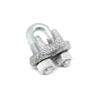 4ｍｍ メッキ ワイヤークリップ ネジ ワイヤーロープ ワイヤー 鉄 メッキワイヤークリップ 罠部品 ストッパー くくり罠 くくりわな レッドハット redhat RH050