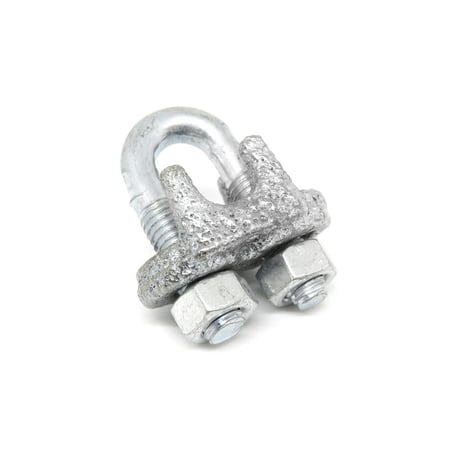 4ｍｍ メッキ ワイヤークリップ ネジ ワイヤーロープ ワイヤー 鉄 メッキワイヤークリップ 罠部品 ストッパー くくり罠 くくりわな レッドハット redhat RH050