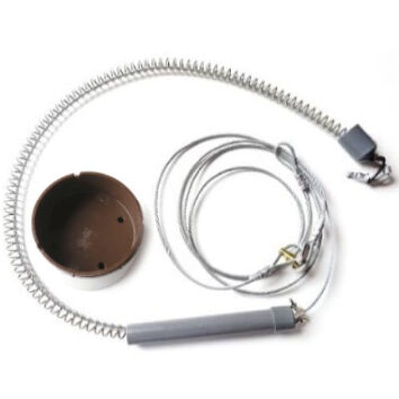 踏み板 15cm 台座付 ワイヤーガイド付 12cm 踏板 水中罠 台付 1100