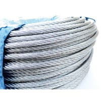100巻き メッキワイヤー 6×19 １００Ｍ巻 4mm Φ4mm ４ｍｍ 安全 油抜き 油無し redhat RH095