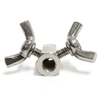 4ｍｍ メッキ 6角ストッパーW ストッパーダブル 締め付け金具 蝶ねじ ワイヤーロープ  鉄 6角ストッパー 罠部品 ストッパー くくり罠 くくりわな レッドハット redhat RH053