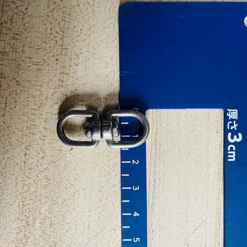 ステンレススイベル3mm 304ステン製 M3 サルカン チェーン ねじれ取り