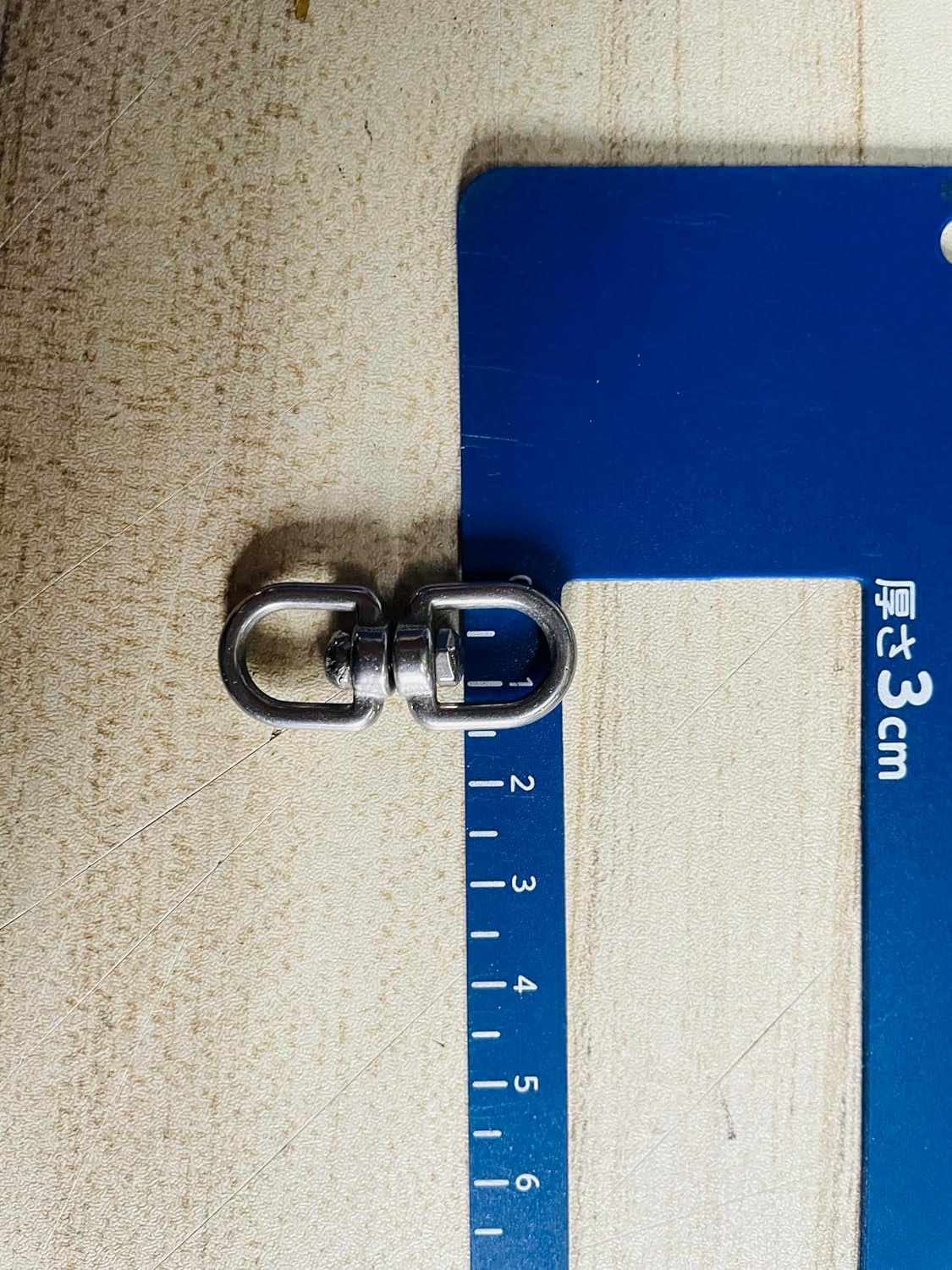 ステンレススイベル3mm 304ステン製 M3 サルカン チェーン ねじれ取り