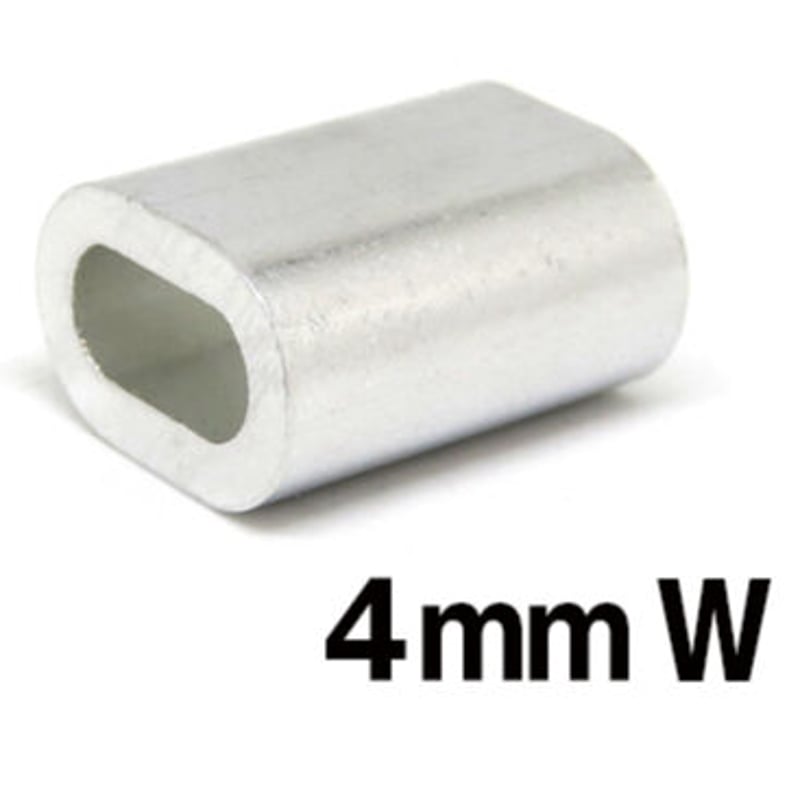 4mm スリーブ スリーブW アルミクランプ ダブル管 クランプ管 す