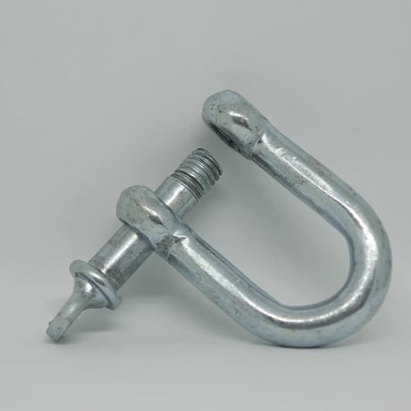 メッキシャックル12mm 亜鉛シャックル ワイヤーロープ用 ロープ固定 ワイヤーシャックル しゃっくる わな用品 チェーンシャックル 狩猟用品 罠金具部品 踏み板 鳥獣被害対策RH048T