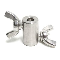 4ｍｍ ステンレス ワイヤストッパーW ストッパー ダブル 304 締め付け金具 蝶ねじ ワイヤーロープ 罠部品 ワイヤー ストッパー くくり罠 くくりわな レッドハット redhat RH055
