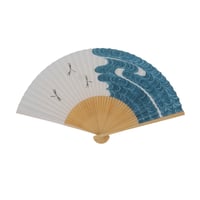 〈紳士用〉和紙扇子 流水トンボ柄