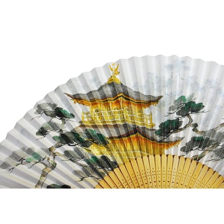 〈紳士用〉紙扇子 金閣寺