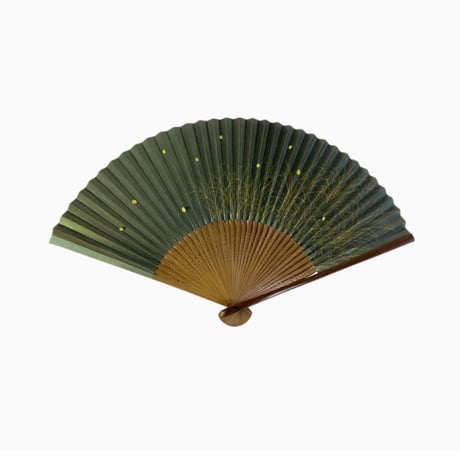 〈紳士用〉和紙扇子 ススキホタル柄