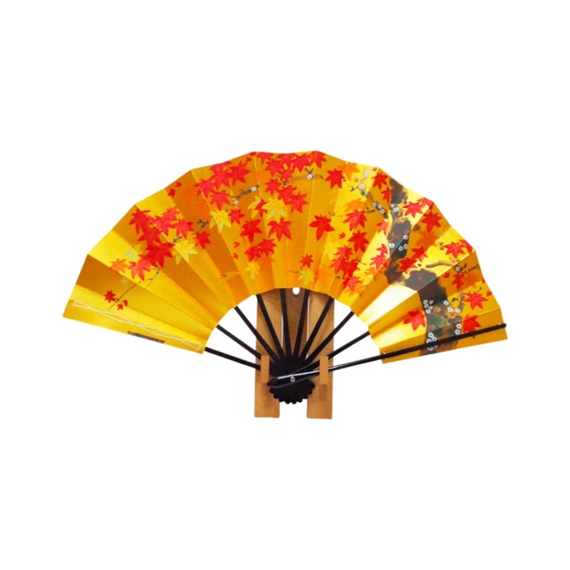 京扇子〉手描き両面飾り扇子 桜/紅葉 扇子立付 箱入 | 京扇子とくの 
