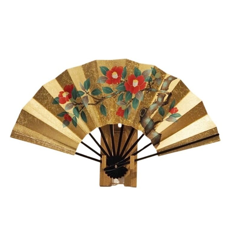 京扇子 手描き 両面 飾り扇子 慶秋作 50×29cm