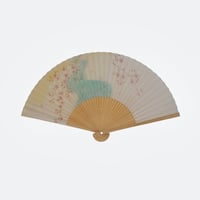 ＜婦人用＞紙扇子 流水桜柄
