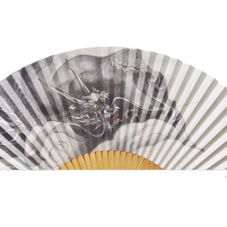 〈紳士用〉和紙扇子 龍柄