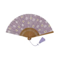 〈婦人用〉ぬのじ扇子　菊づくし柄