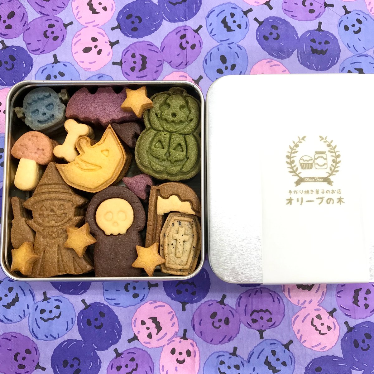 ハロウィンクッキー缶 | オリーブの木