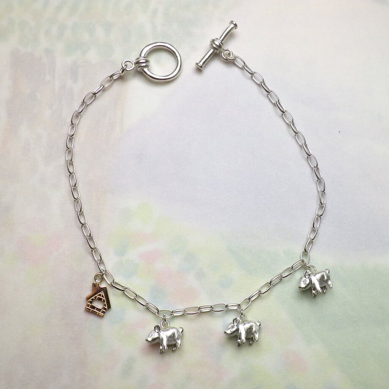 トルマリン 子豚ちゃん ブレスレット 12mm（ブヌヌヌス 国際通り  