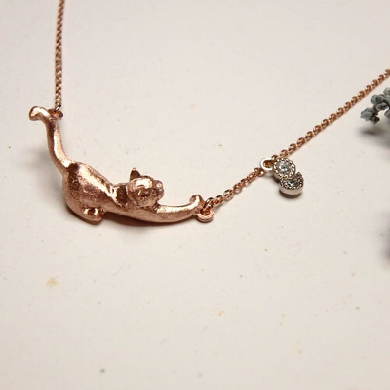 ピンクの猫ミニクロス　ペンダント　チャームpt900 ピンクの猫ミニクロス ペンダント チャームpt900 ピンクの猫様専用ミニ