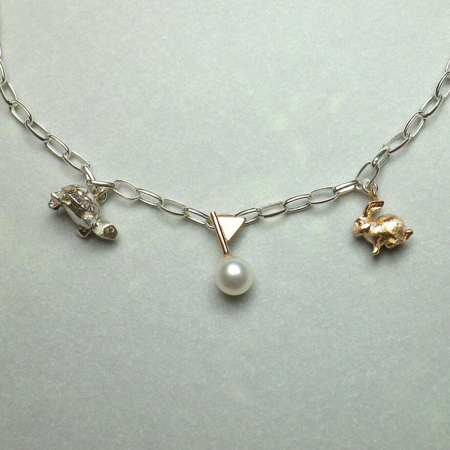 エゾユキウサギ　ブレスレット VDSB4063LSSI 【旭山動物園応援企画】エゾモモンガ ブレスレット