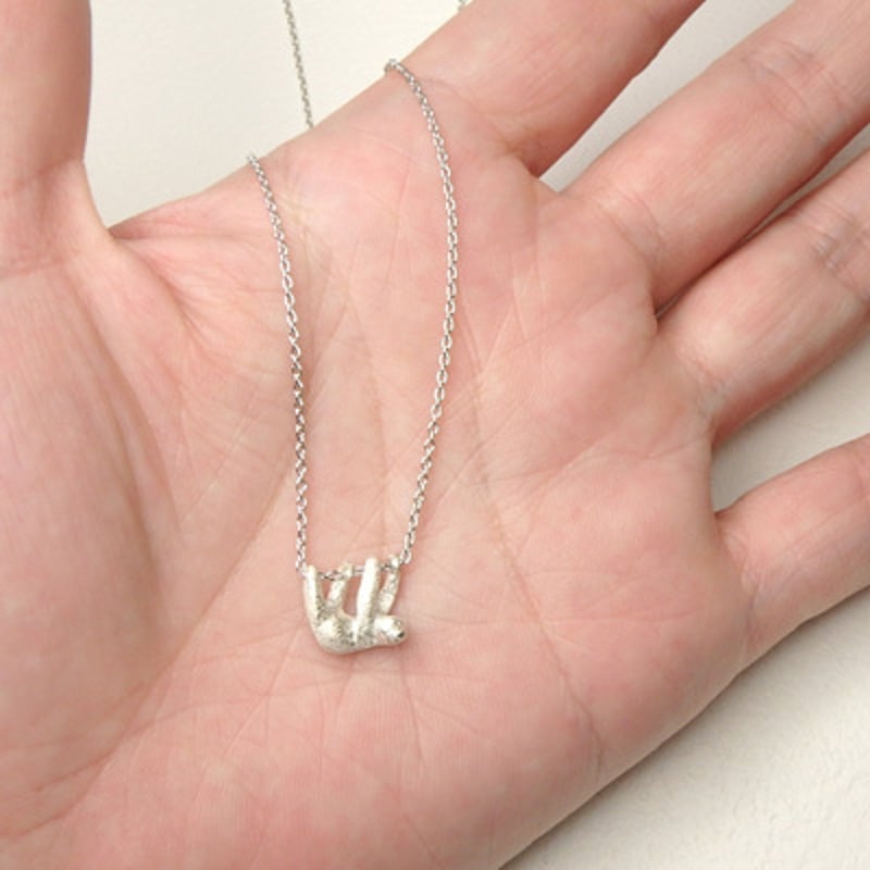 なまけもの ペンダント （シルバー） | shirokuma-microzoo