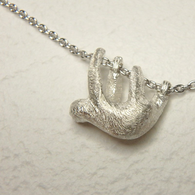 なまけもの ペンダント （シルバー） | shirokuma-microzoo