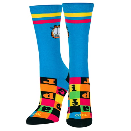 MEDIUM FEET - GARFIELD CHECKERBOARD