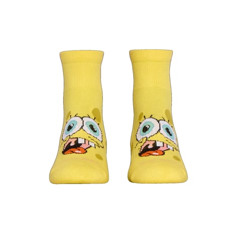 LARGE FEET - Spongebob Quarter Socks