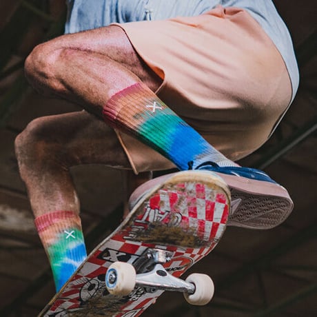LARGE FEET - TIE DYE HIPPY