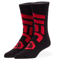 LARGE FEET - UFC LOGO & FIST BLACK RED