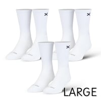LARGE FEET - BASIX 3 PACK（3足 セット）CREW WHITE