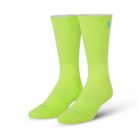 LARGE FEET - NEON YELLOW CREW