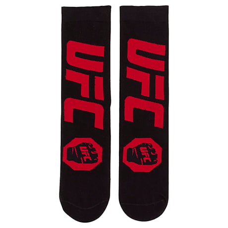 LARGE FEET - UFC LOGO & FIST BLACK RED