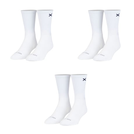 BASIX 3 PACK CREW WHITE