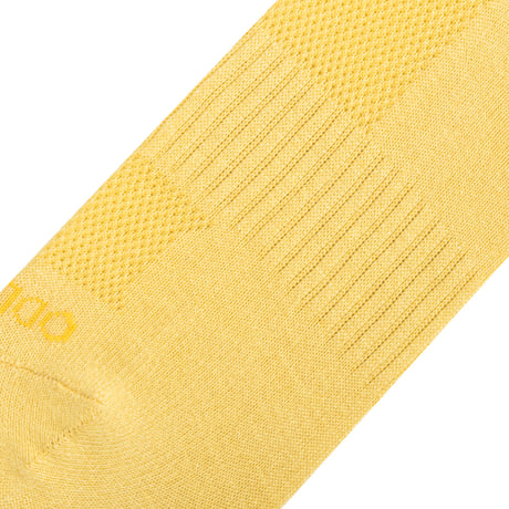 MEDIUM FEET - BASIX YELLOW HEATHER CREW
