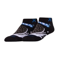 MEDIUM FEET - Oreo Black Ankle Socks