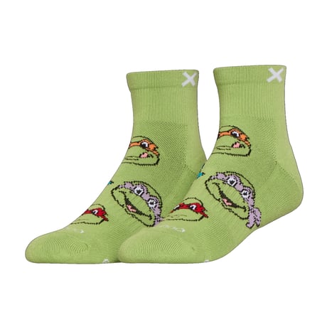 LARGE FEET - TMNT Classic Quarter Socks