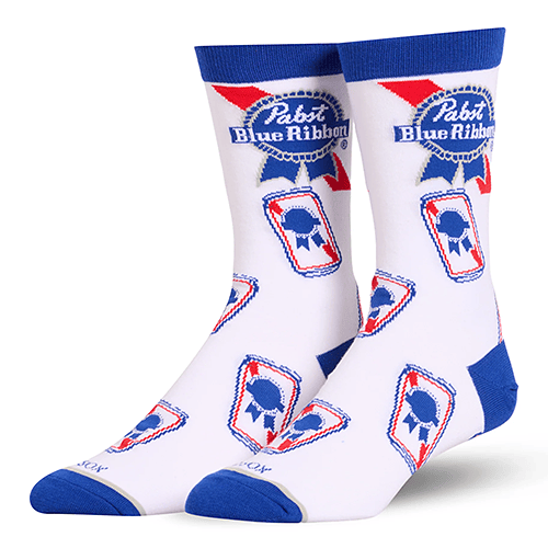 MEDIUM FEET - PABST BLUE RIBBON CANS | Odd Sox-
