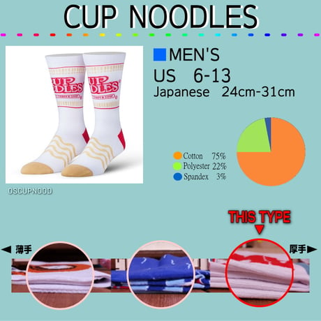 LARGE FEET - CUP NOODLES
