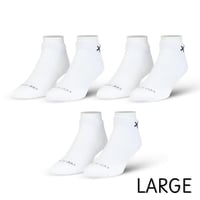 LARGE FEET - BASIX 3 PACK（3足 セット）ANKLE WHITE