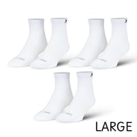 LARGE FEET - BASIX 3 PACK（3足 セット）QUARTER WHITE