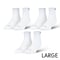 LARGE FEET - BASIX 3 PACK（3足 セット）QUARTER WHITE