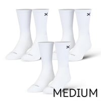 MEDIUM FEET - BASIX 3 PACK（3足 セット）CREW WHITE