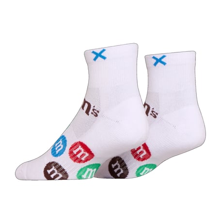 MEDIUM FEET - M&M's Lentils Quarter Socks