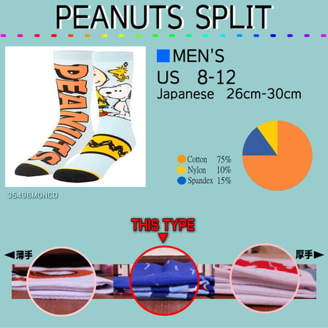 LARGE FEET - PEANUTS SPLIT