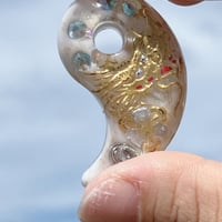 最強陰陽統合オルゴナイト勾玉☯️チャクラカラー | 陰陽統合