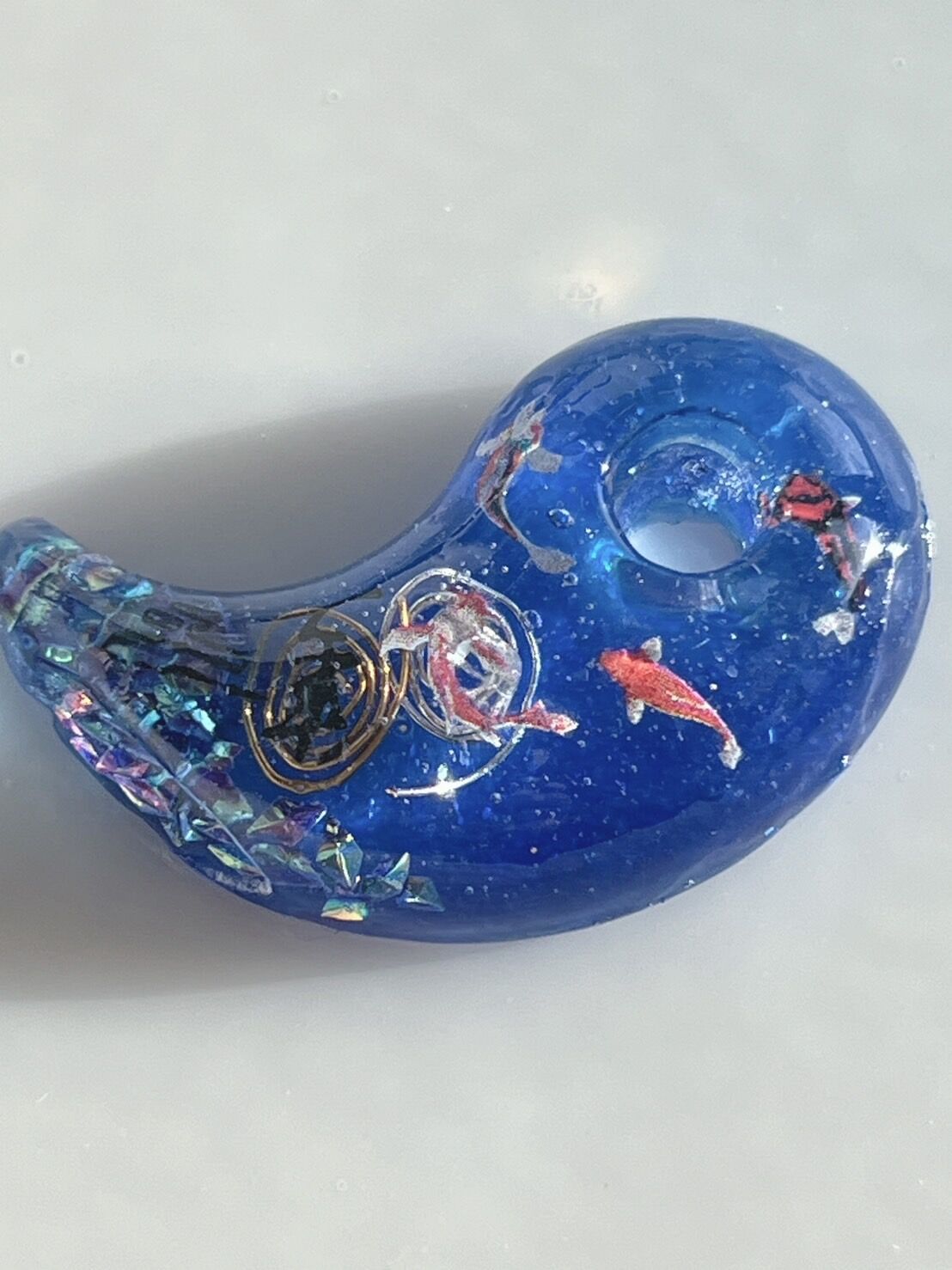 最強陰陽統合 ☯️勾玉オルゴナイト 鯉 （大） | 陰陽統合勾玉Connect
