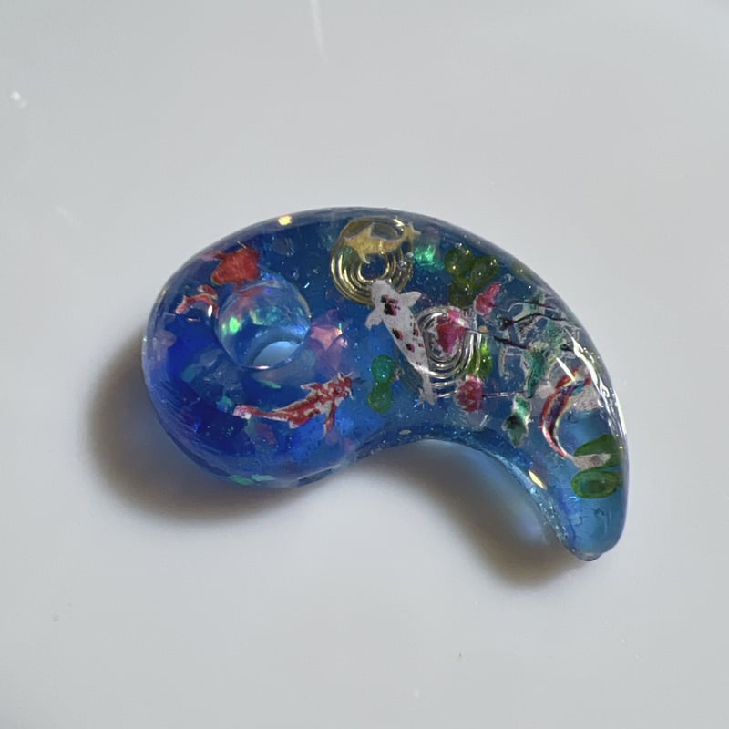 最強陰陽統合☯️勾玉(鯉ブルー) | 陰陽統合勾玉Connect Hearts